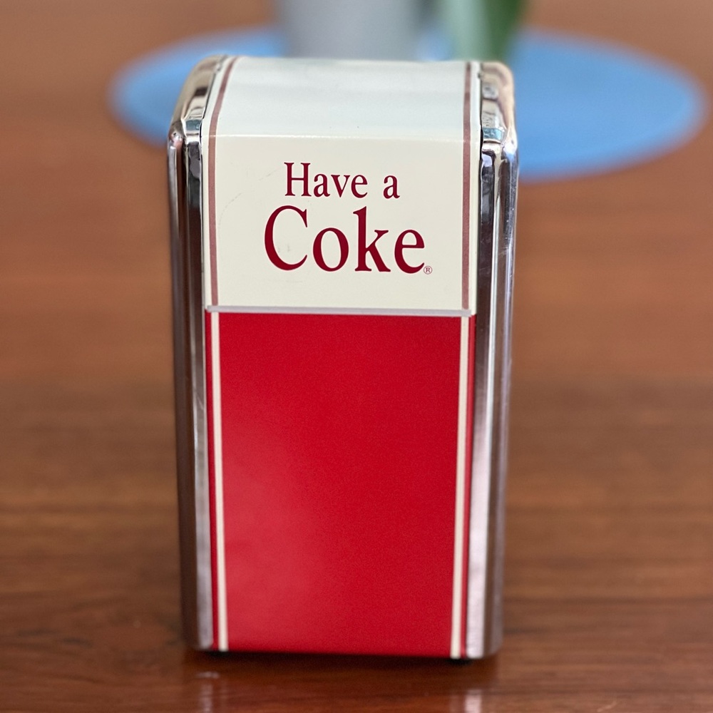 Vintage Coca-Cola napkin dispenser
